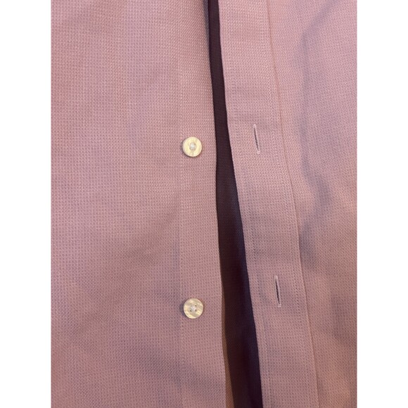 Untuckit Pink Pin Slim Fit Veneto WF L Button Up Shirt - Picture 4 of 4